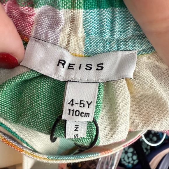 Reiss Matilda Jr. Crossback Madras Plaid Dress size 4-5yrs NWT! - Picture 5 of 9